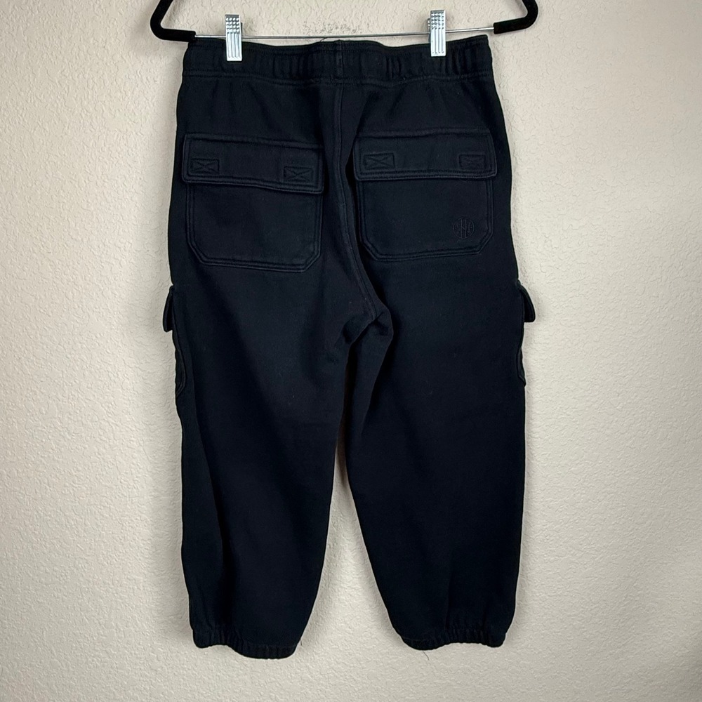 Ninth Hall Koi Fish Graphic Cargo Jogger Sweatpants Black Y2K Streetwear Sz L - Picture 9 of 10